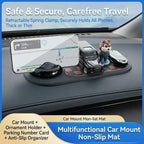 Car Anti-slip Mat Phone Holder Car Dashboard Mat 360° Rotating
