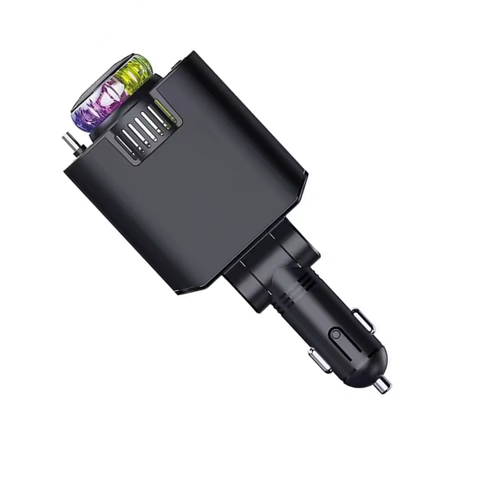 4-in-1 Fast Car Charger with Smart Diffuser & Star Projector
